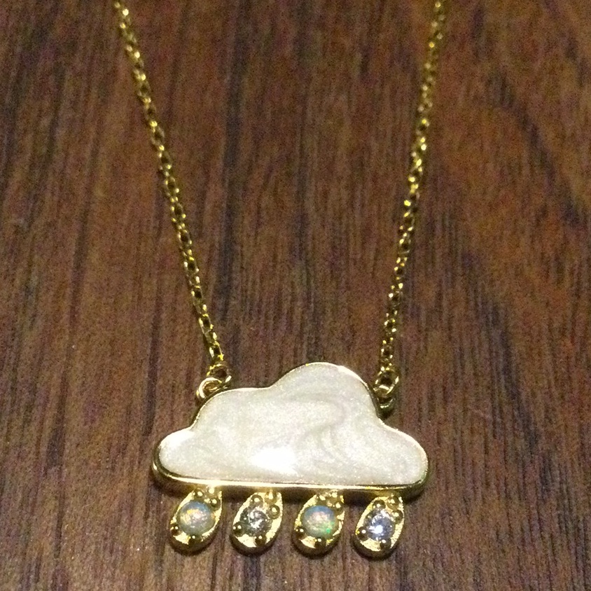 New Let It Pour Necklace 925 Mop